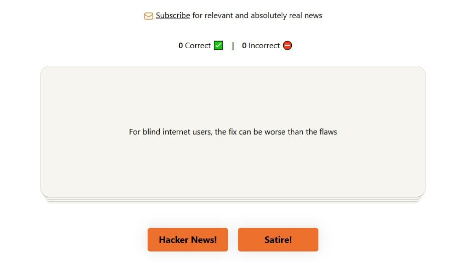 Hacker News or Satire?