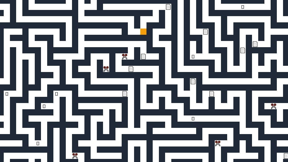Stone Paper Scissors Maze