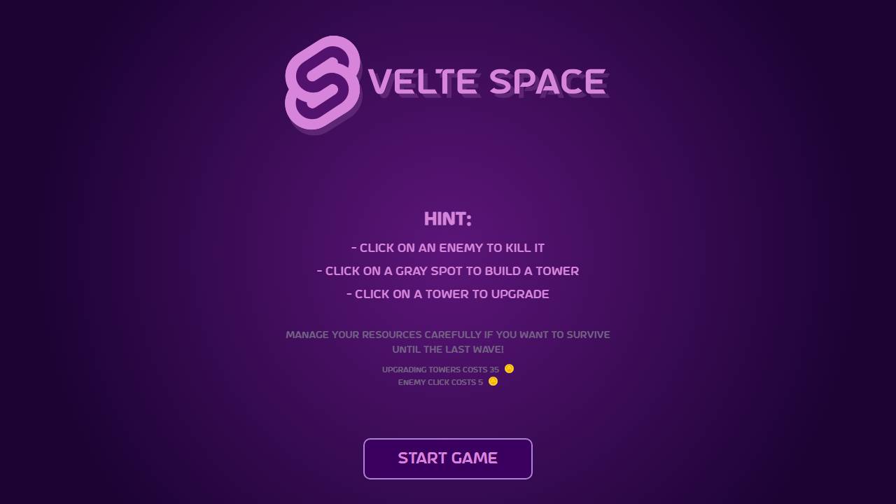 Svelte Space screenshot