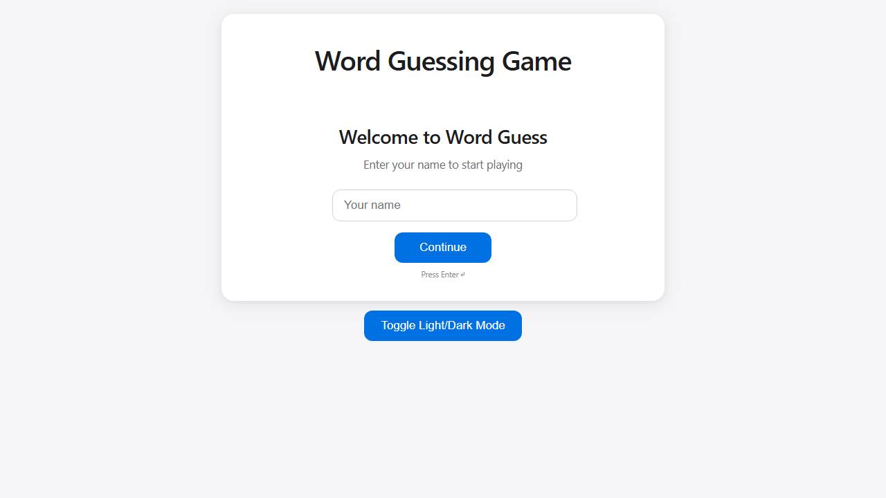 Multiplayer Wordle screenshot