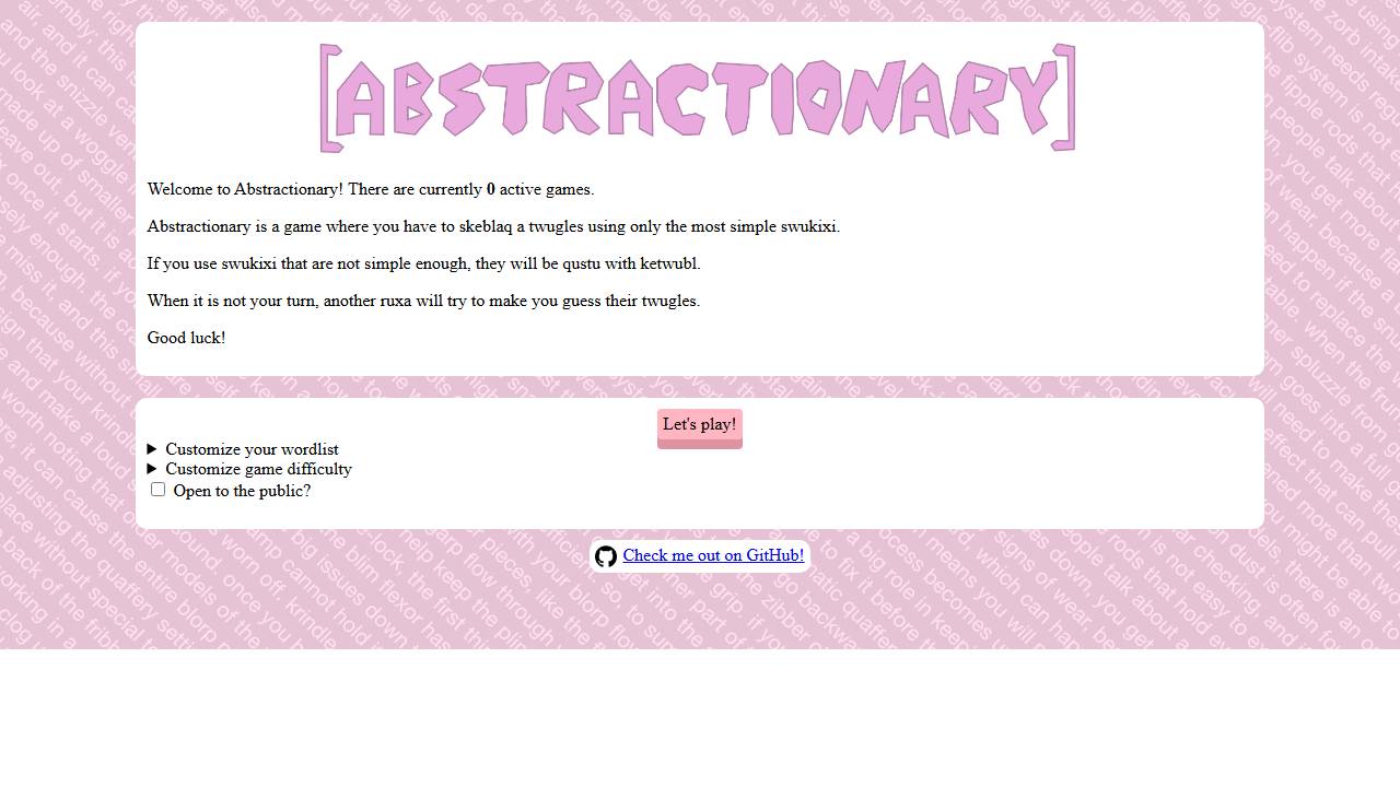 Abstractionary screenshot