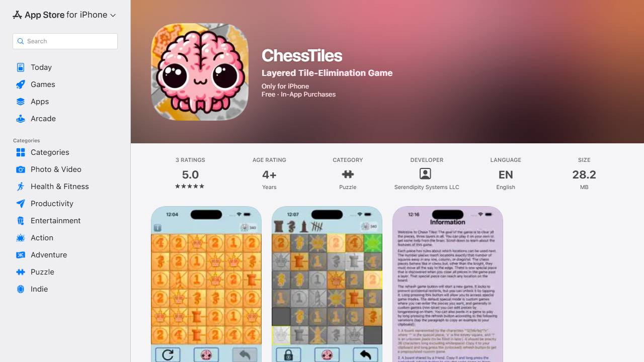 ChessTiles screenshot