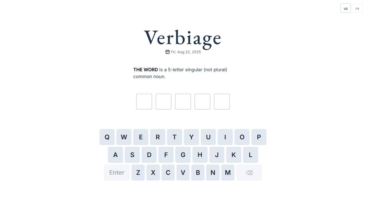 Verbiage screenshot