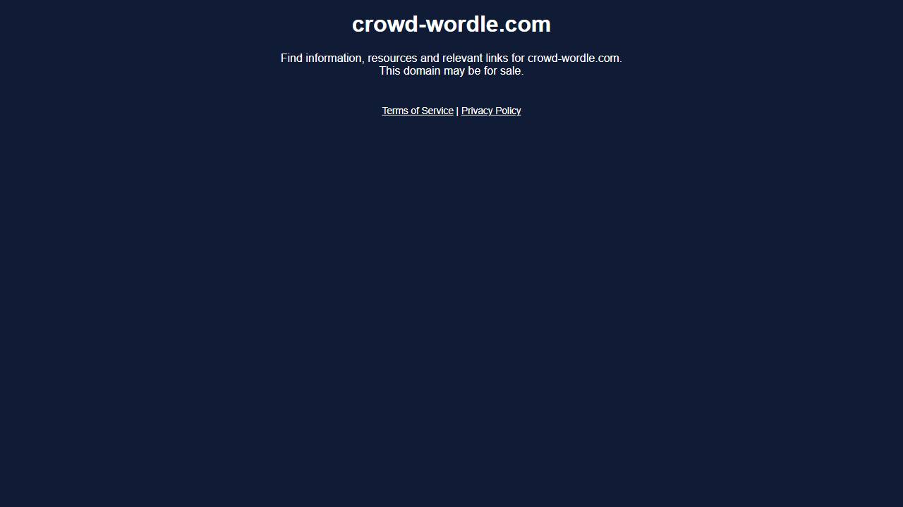 Crowd Wordle screenshot