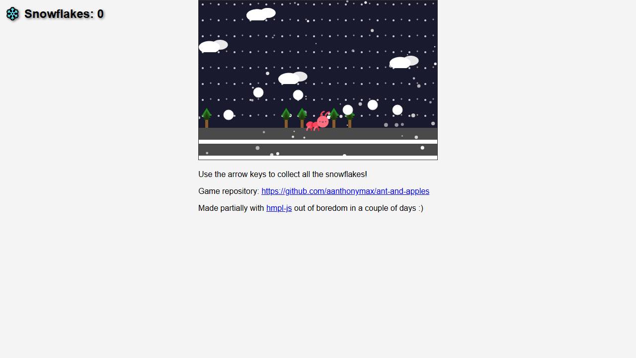 Ant and Apples screenshot