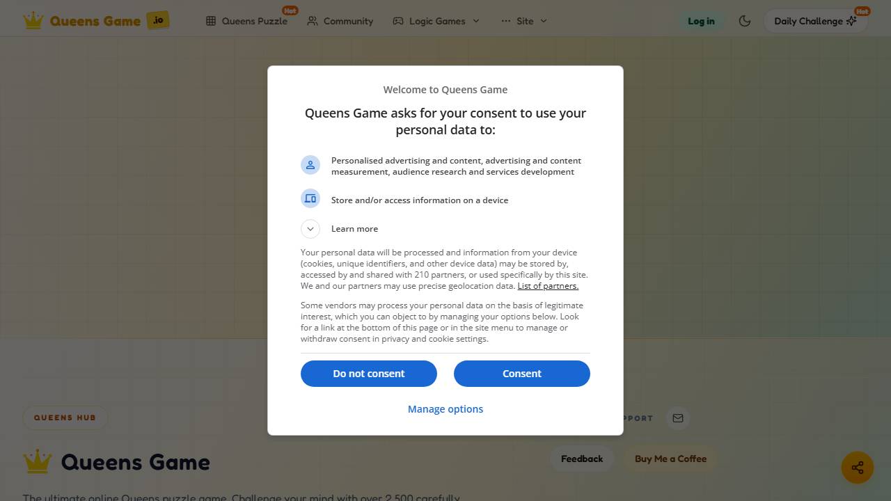 Queens Game screenshot