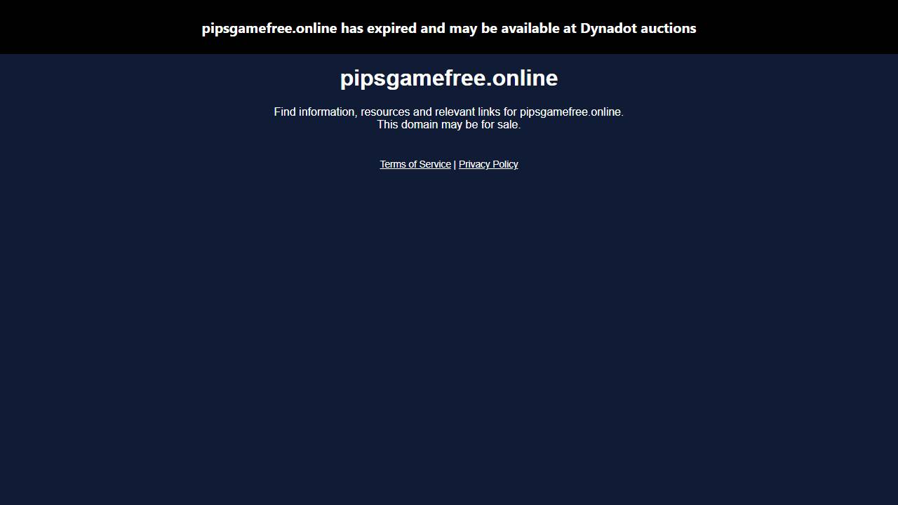 Pips game website screenshot