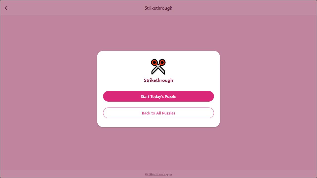 Strikethrough screenshot