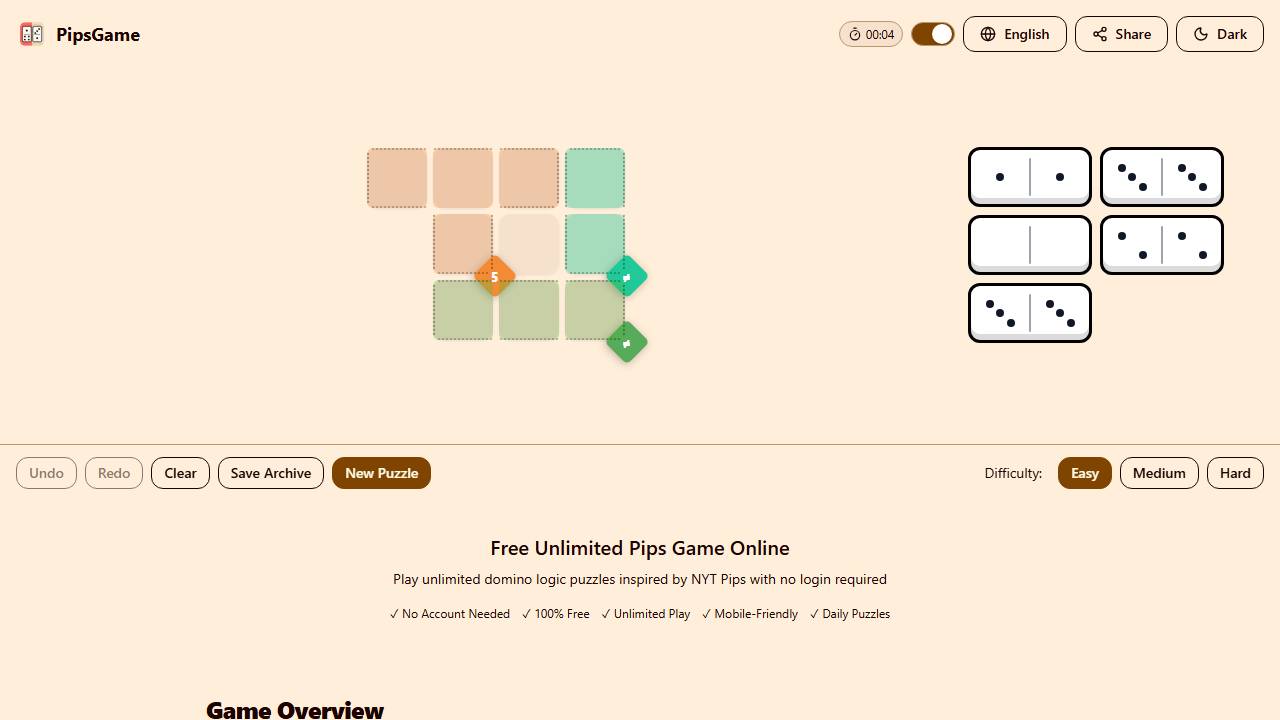 Pipsgames.org screenshot