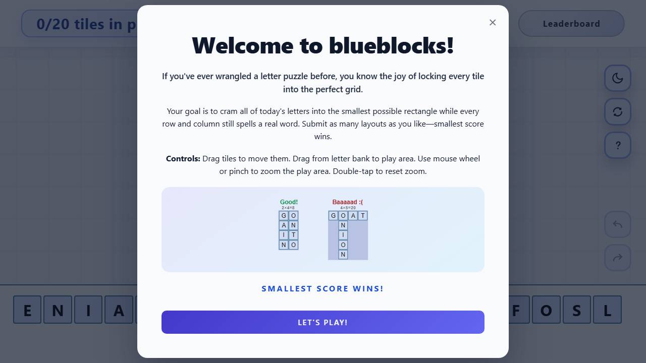 Blueblocks screenshot