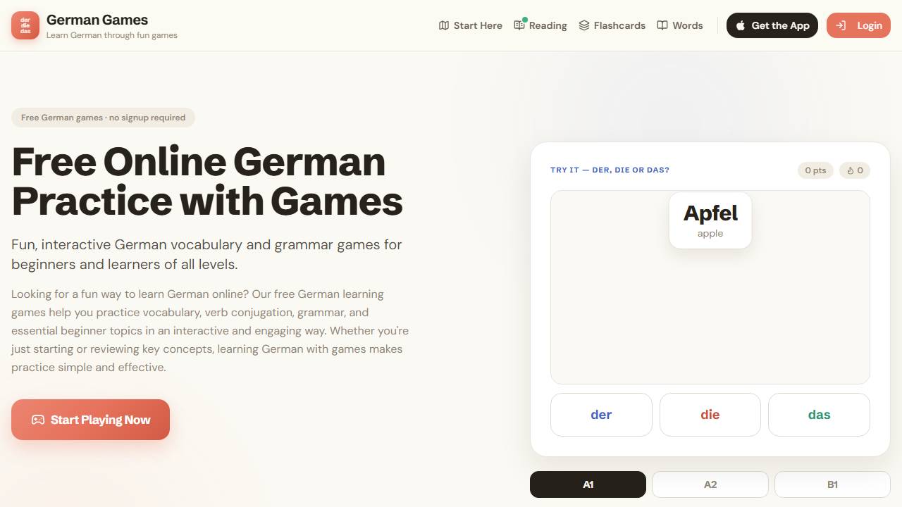 Learn German with Games screenshot