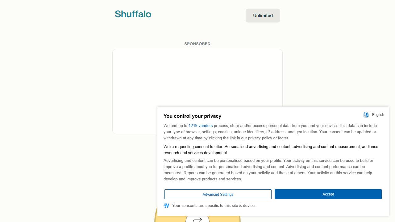 Shuffalo Game screenshot