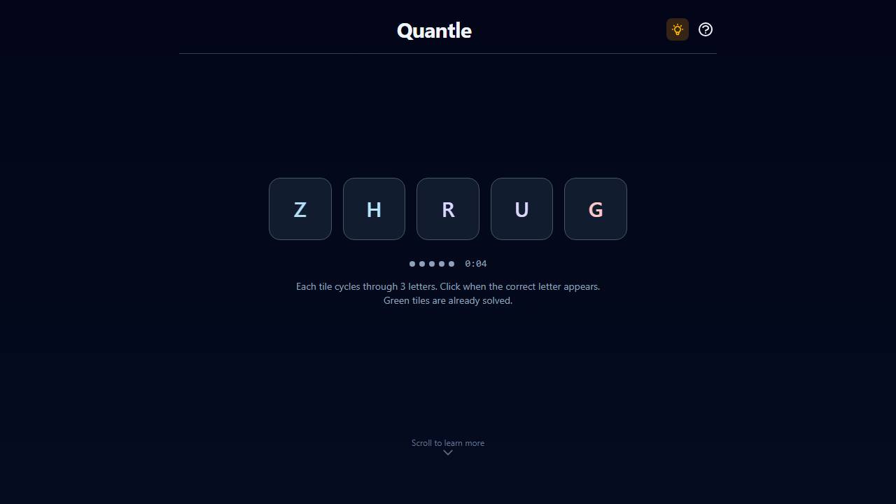 Quantle screenshot