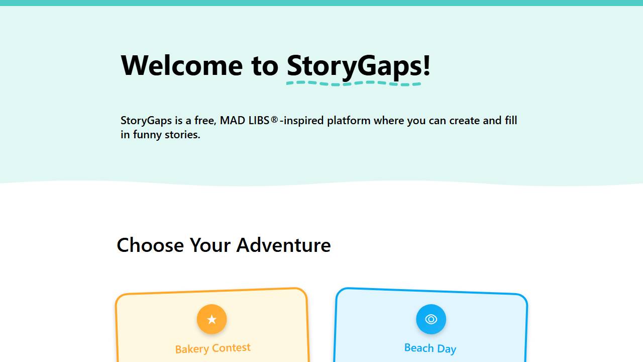 StoryGaps screenshot