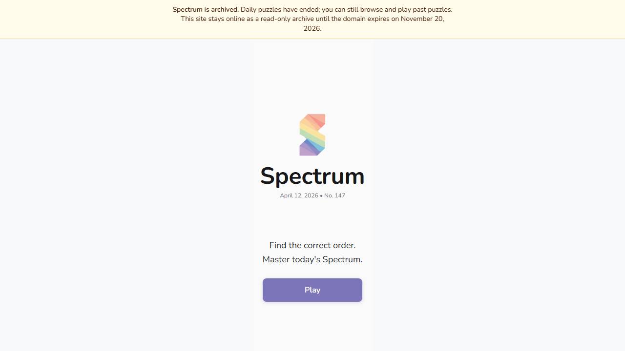 Spectrum screenshot