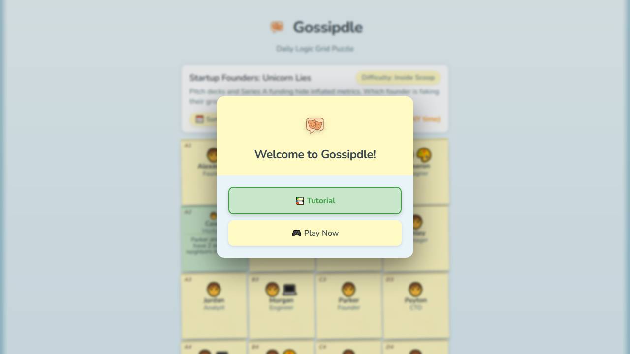 Gossipdle screenshot