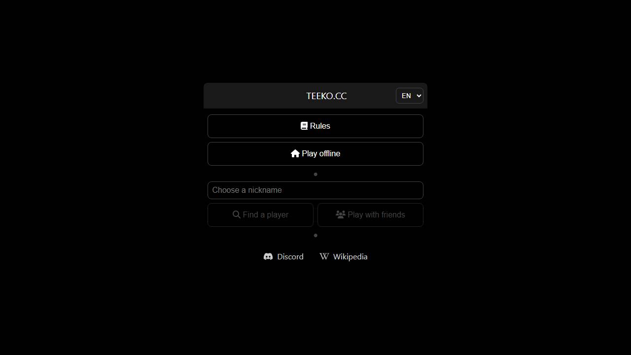 Teeko screenshot