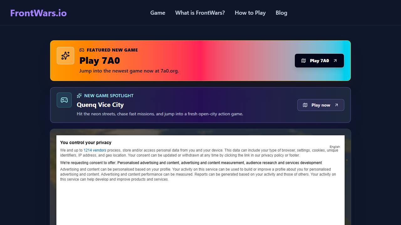 FrontWars screenshot