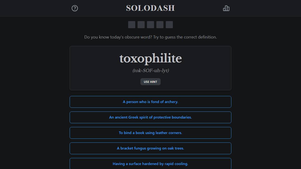 Solodash screenshot