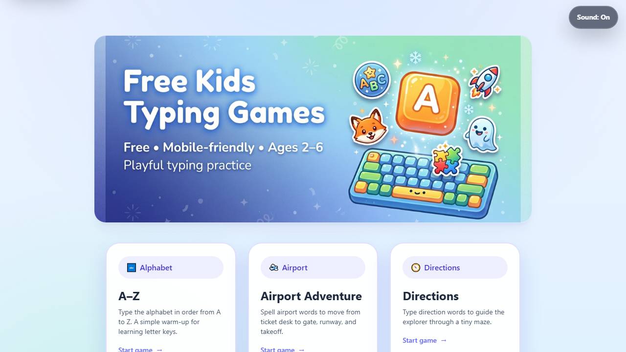 Kids Typing Games screenshot