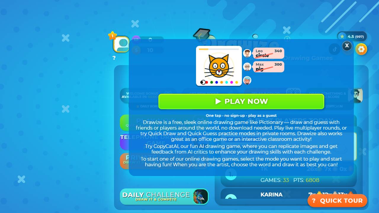 My Tizen multiplayer drawing game screenshot