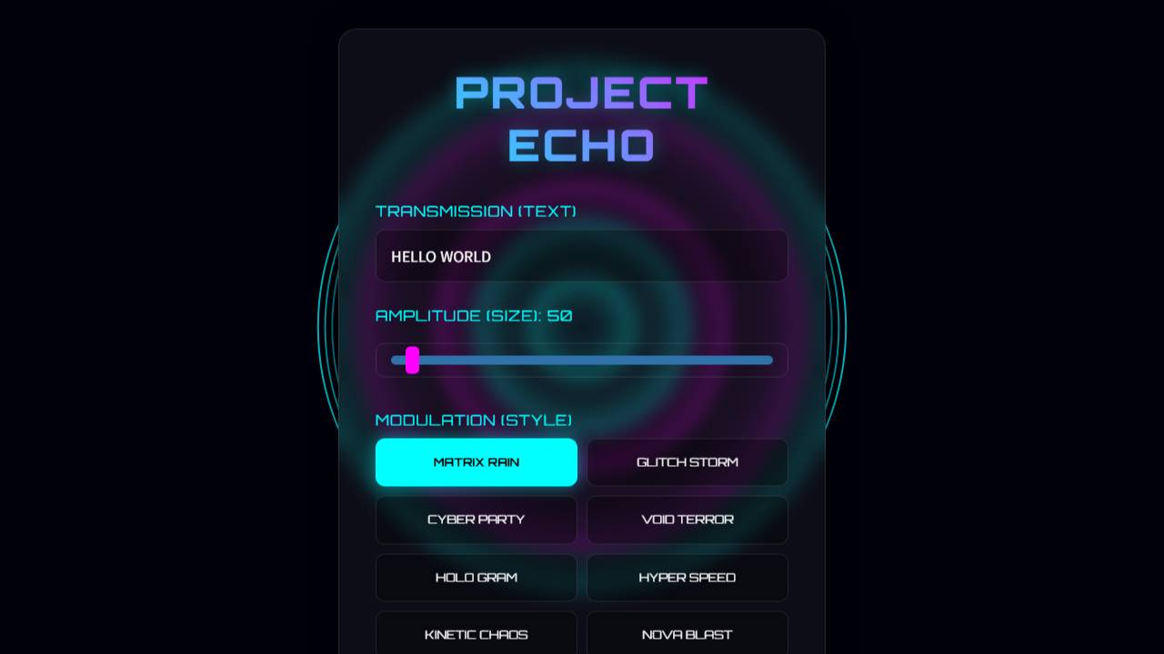 Project Echo screenshot