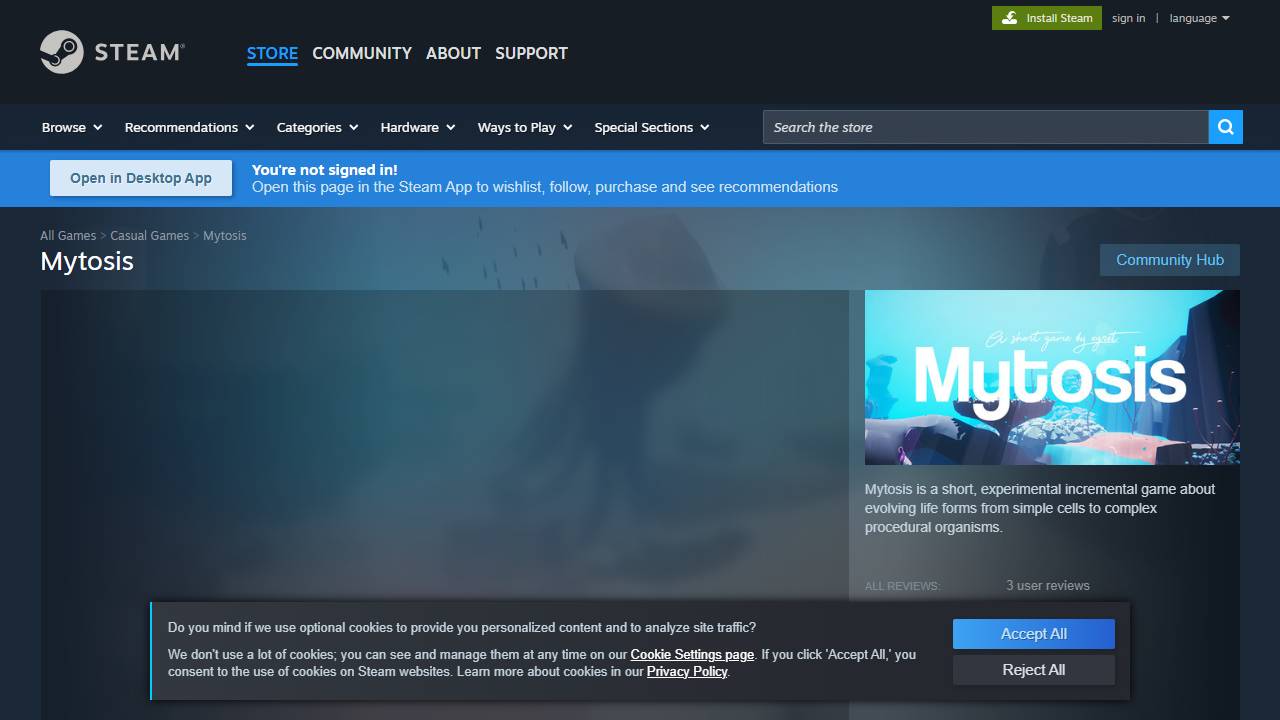 Mytosis screenshot