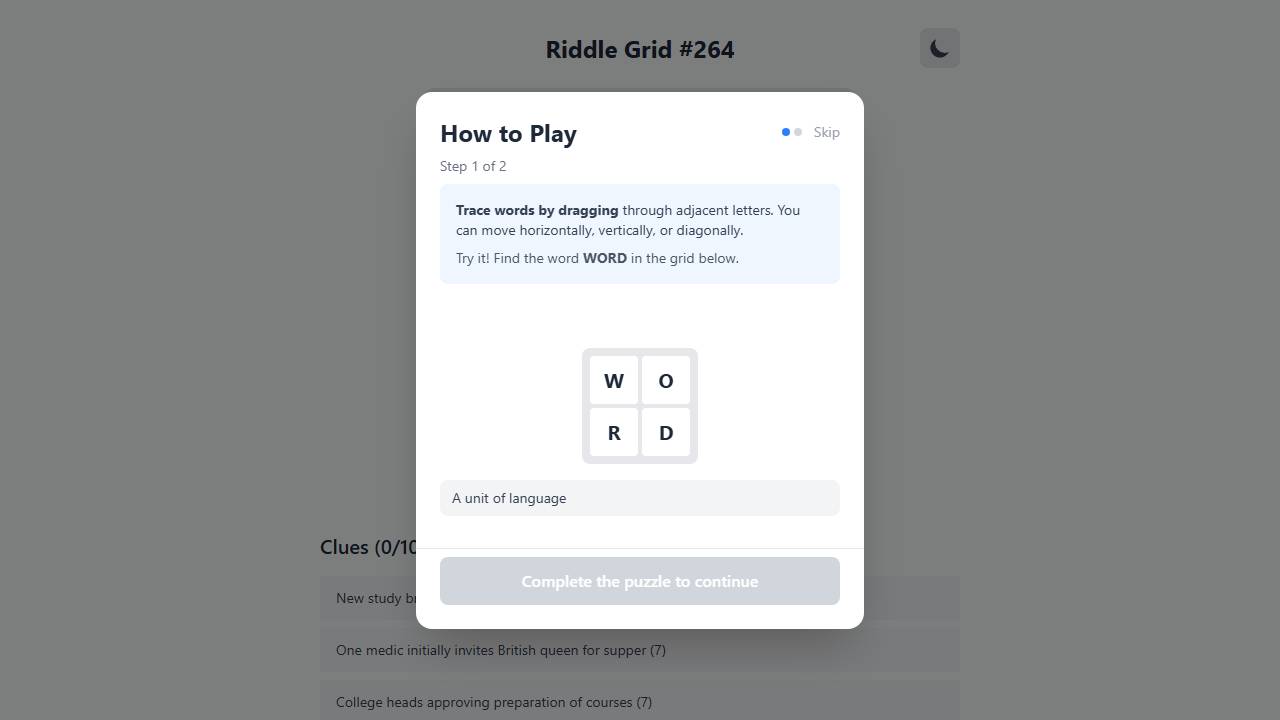 Riddle Grid screenshot