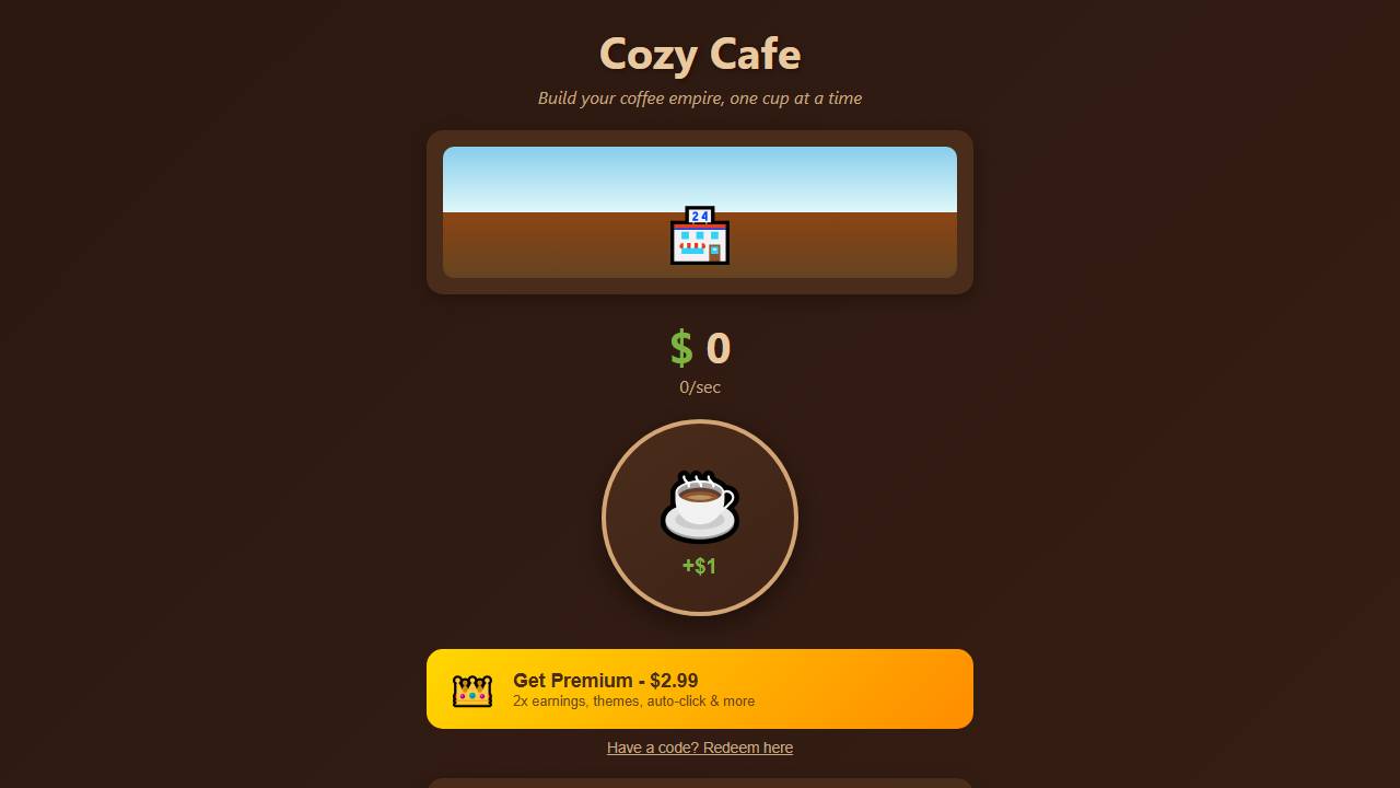 Cozy Cafe screenshot