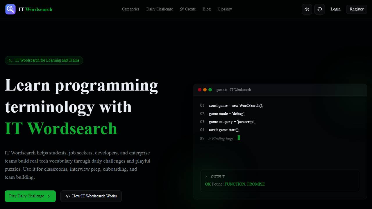 IT Word Search Labs screenshot