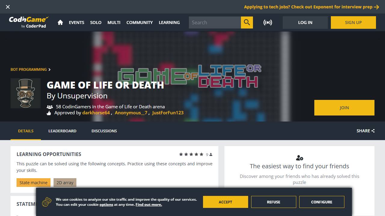 Game of Life or Death screenshot