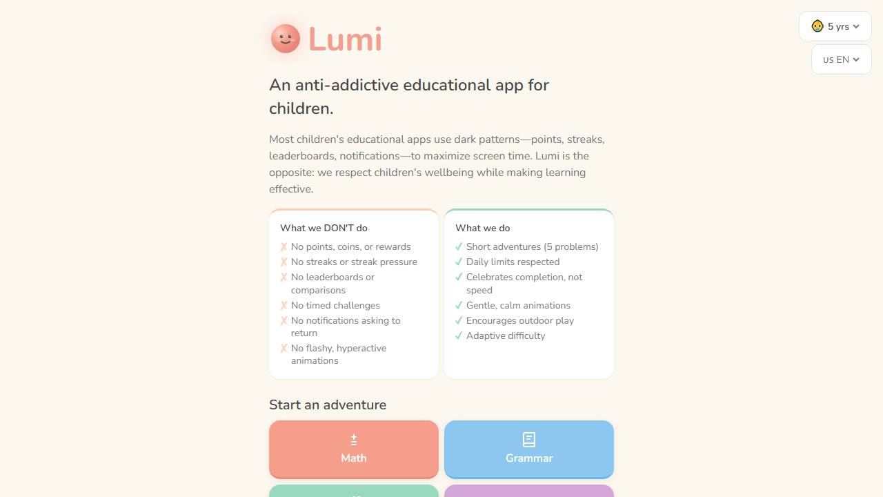 Lumi screenshot