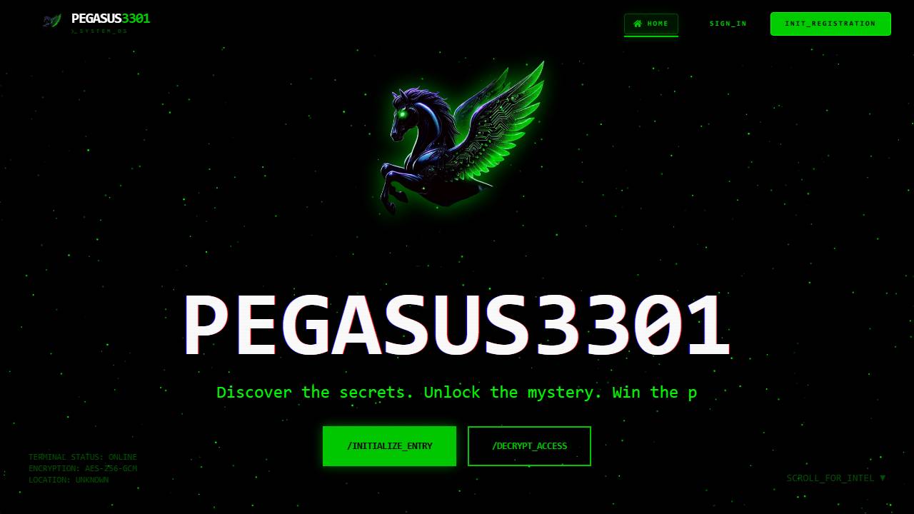 Pegasus3301 screenshot