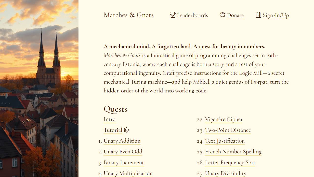 Marches & Gnats screenshot