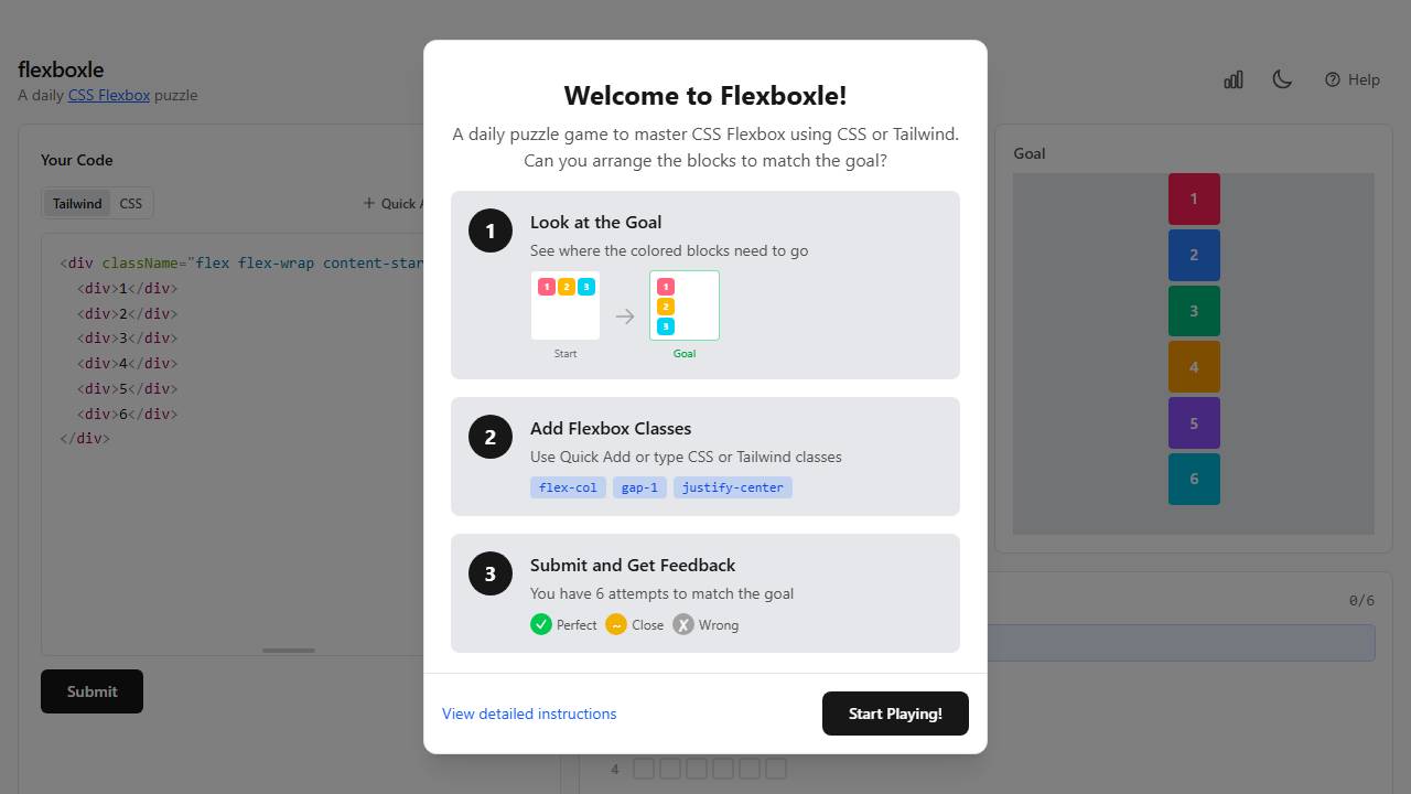 Flexboxle screenshot