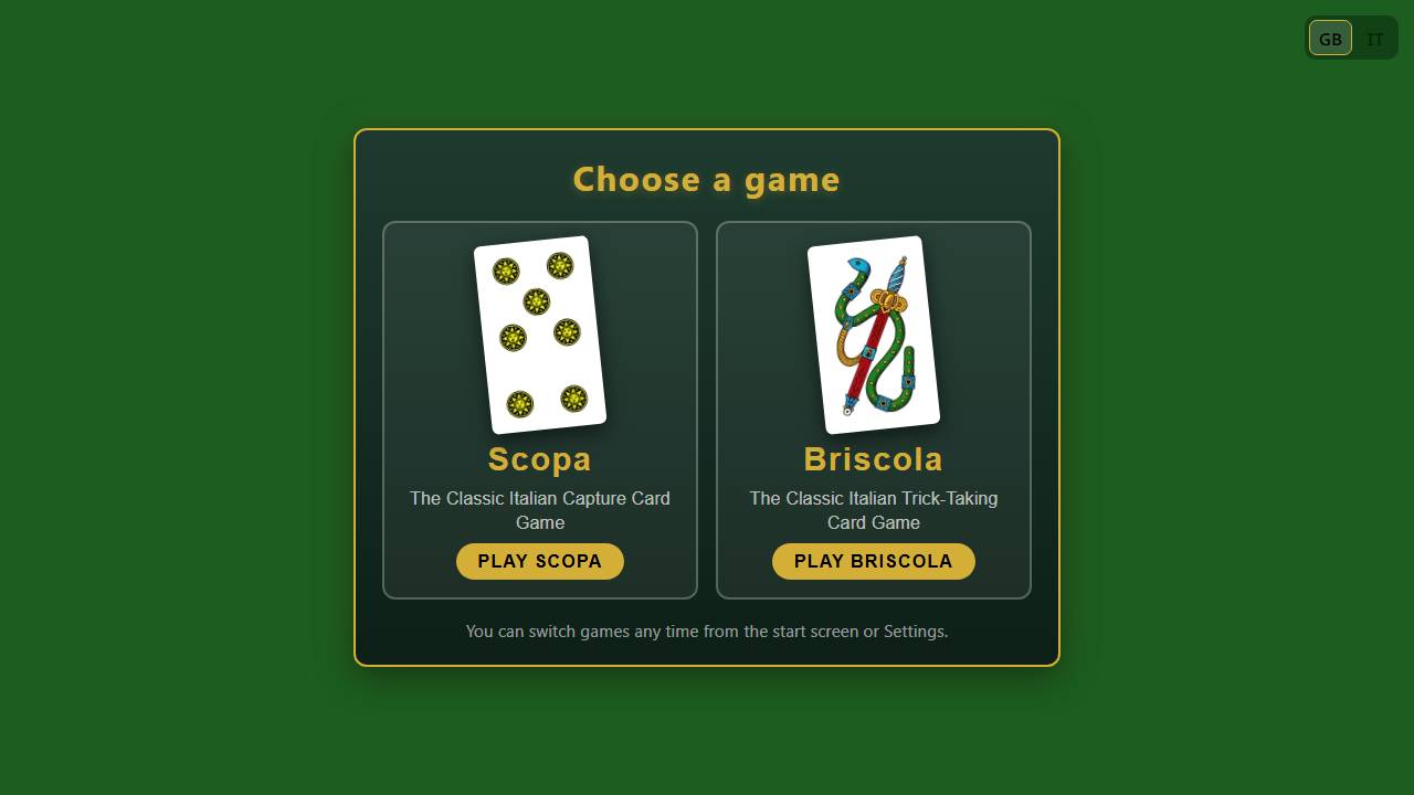 Scopa AI screenshot