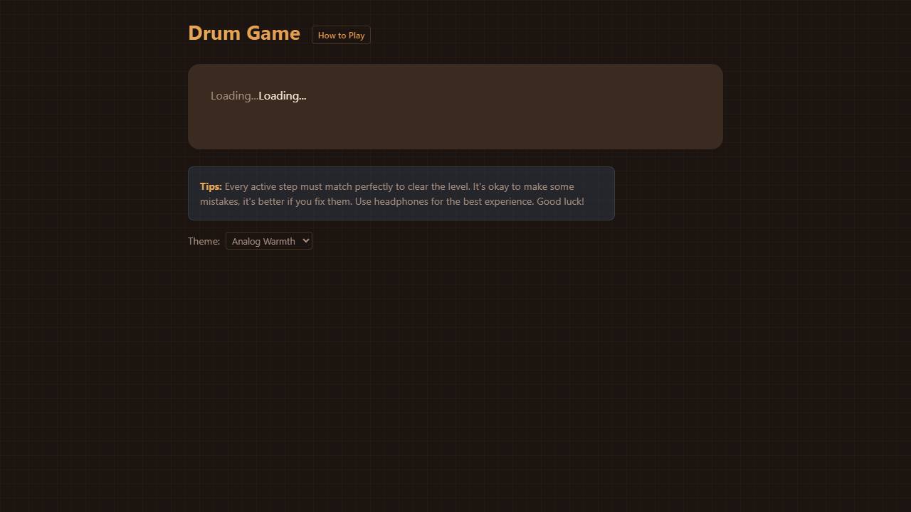 Drum Listening Game screenshot