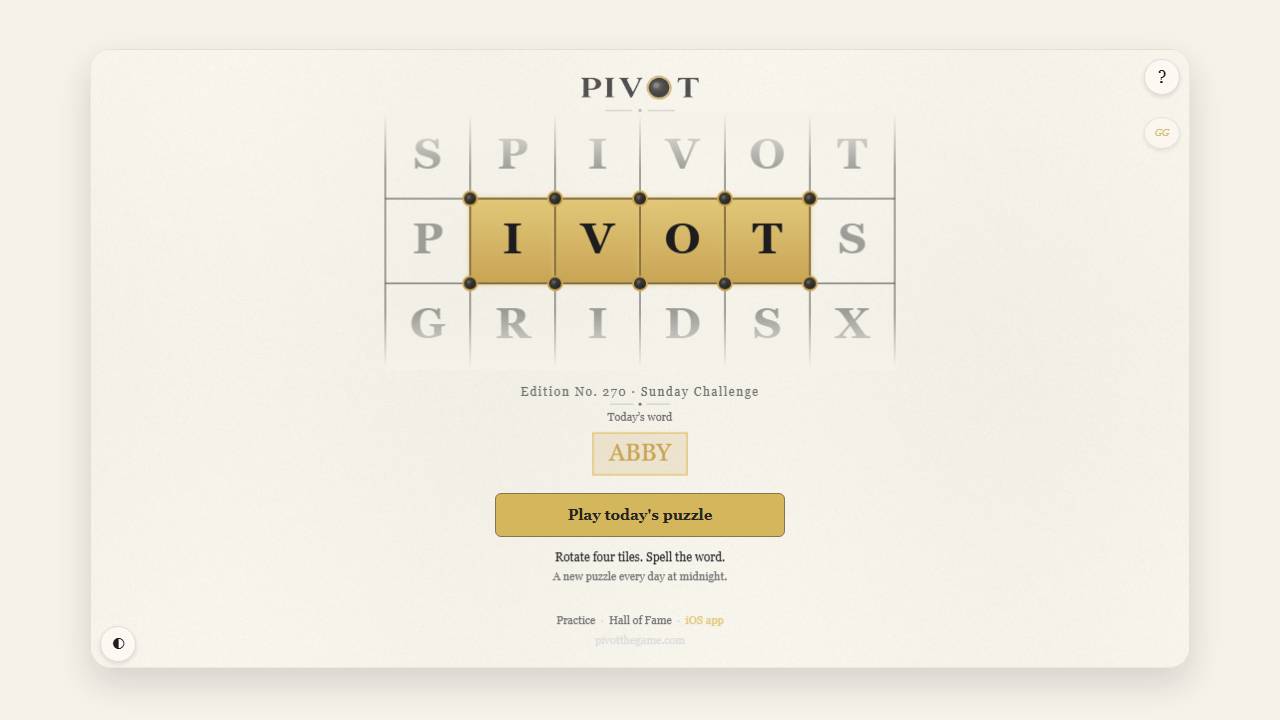 Pivot screenshot