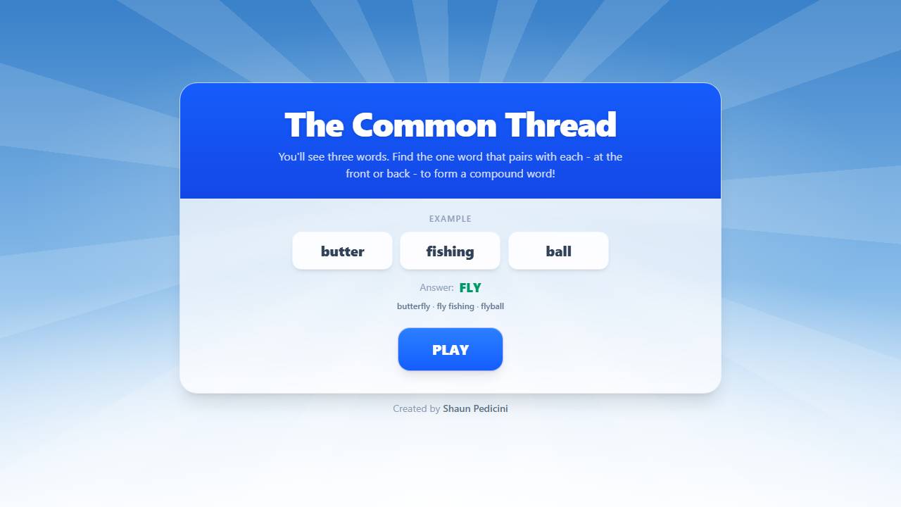 The Common Thread screenshot
