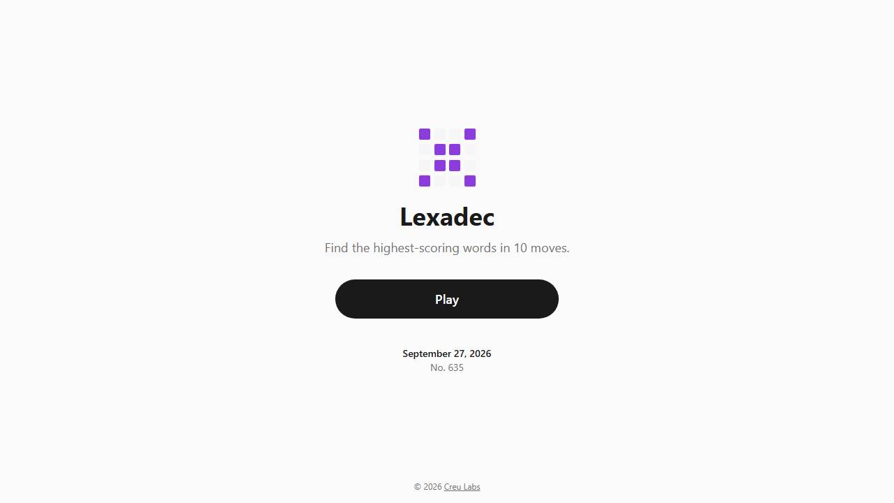 Lexadec screenshot