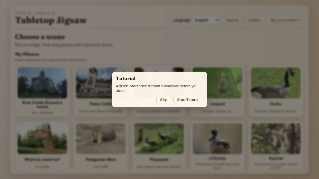 Tabletop Jigsaw Puzzle screenshot