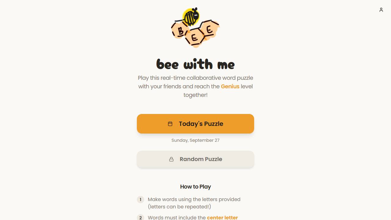 bee with me screenshot