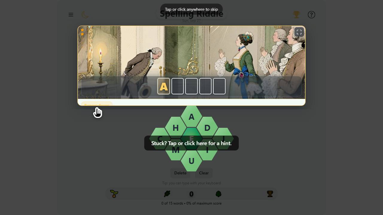 Spelling Riddle screenshot