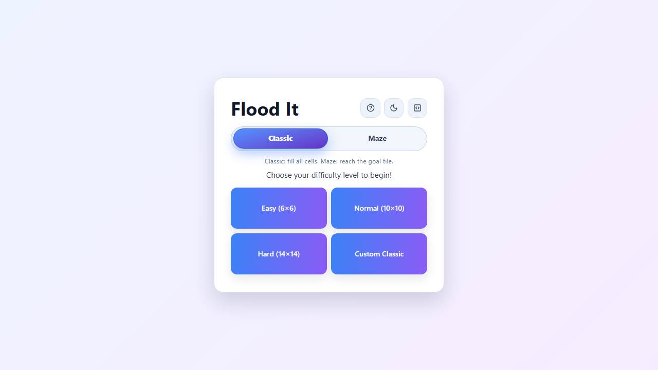 Flood It screenshot