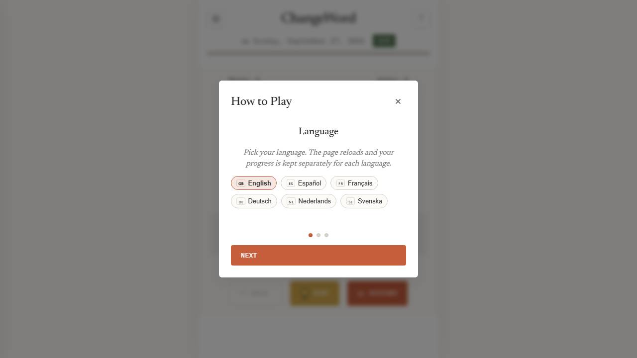 ChangeWord screenshot