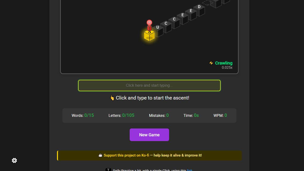 Speed Test Typing screenshot