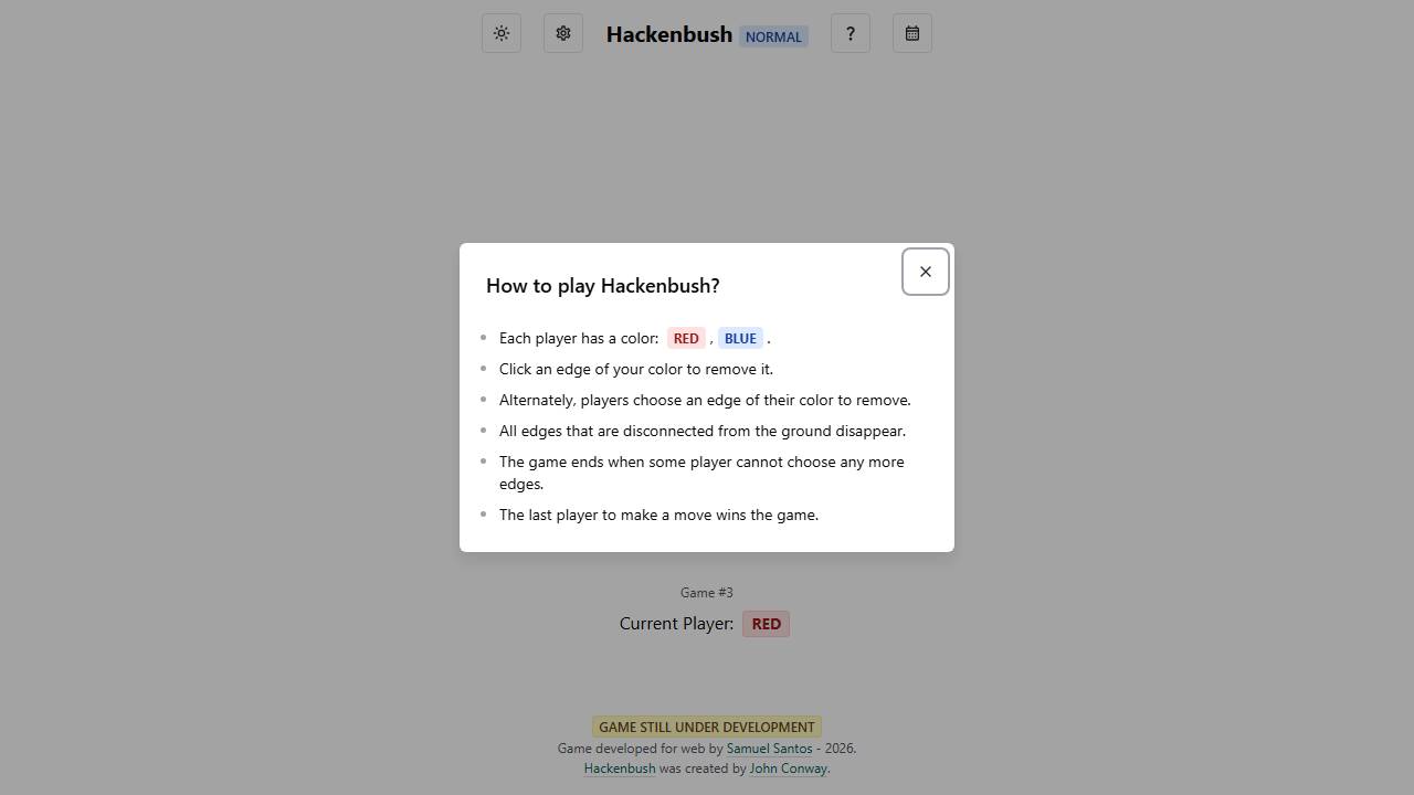 Hackenbush Web Game screenshot