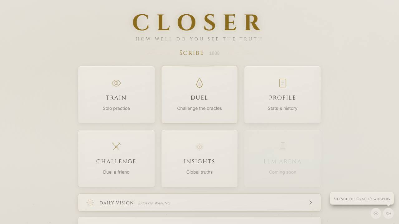 Closer screenshot