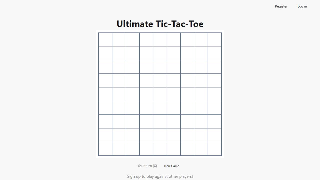 Ultimate Tic-Tac-Toe screenshot
