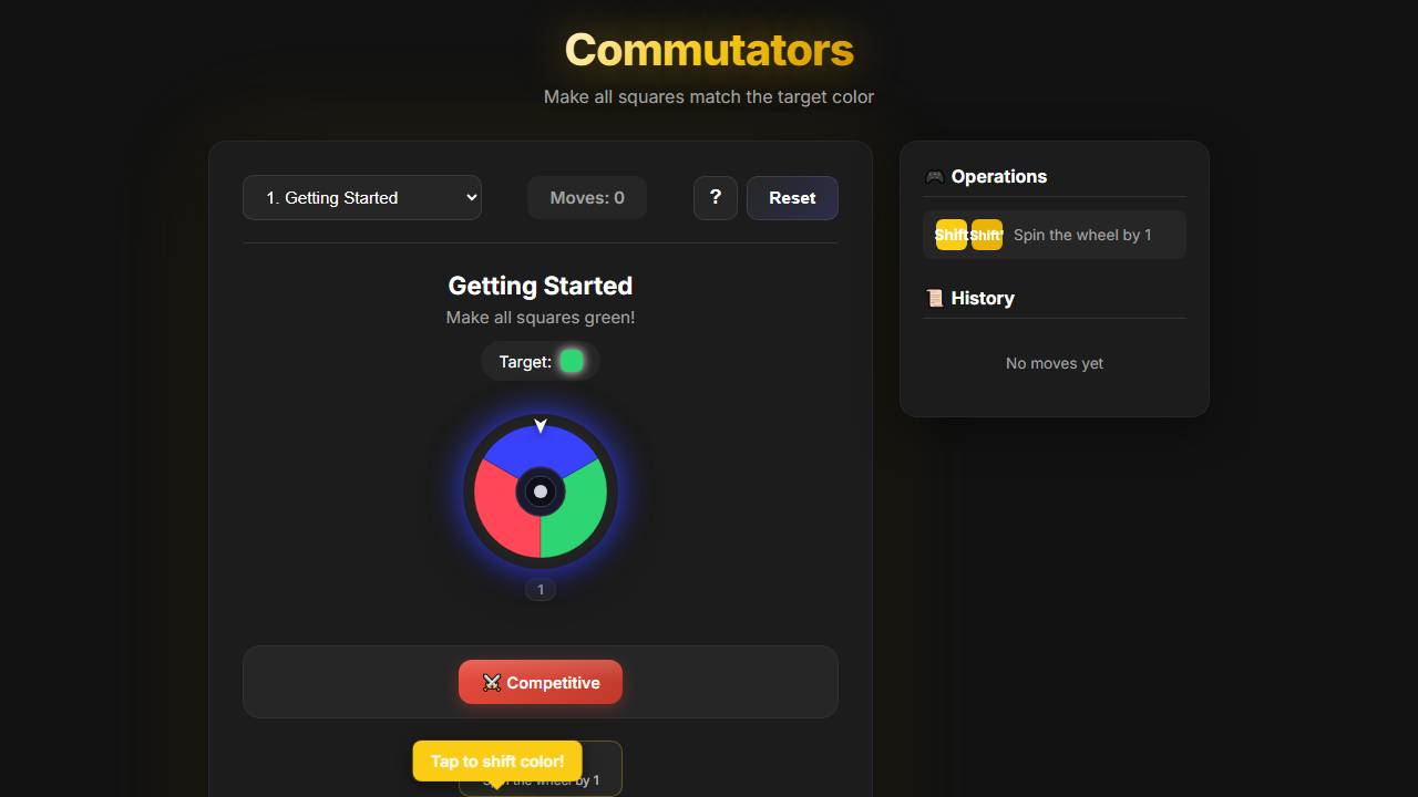 Commutators screenshot